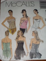 2799 MCC LINED BUSTIER STRAPS OR NOT PATTERN 16-20